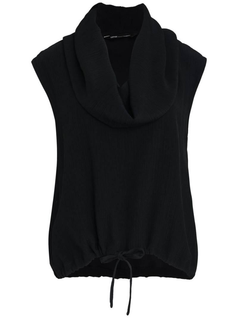 Uma | Raquel Davidowicz shawl-collar sleeveless top - Black von Uma | Raquel Davidowicz