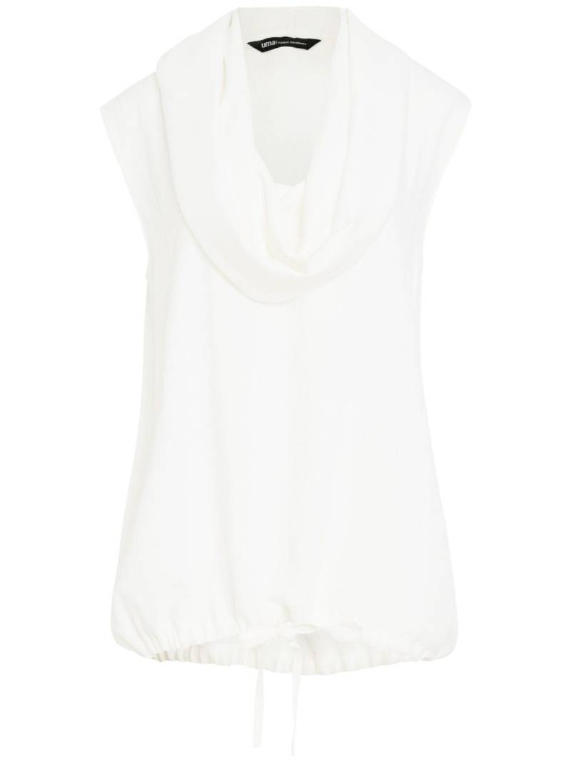 Uma | Raquel Davidowicz shawl-collar sleeveless top - White von Uma | Raquel Davidowicz