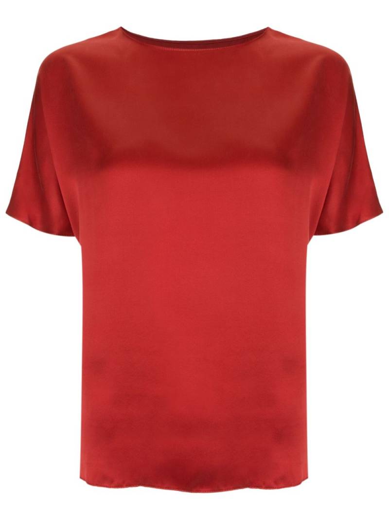 Uma | Raquel Davidowicz short-sleeve silk T-shirt - Red von Uma | Raquel Davidowicz