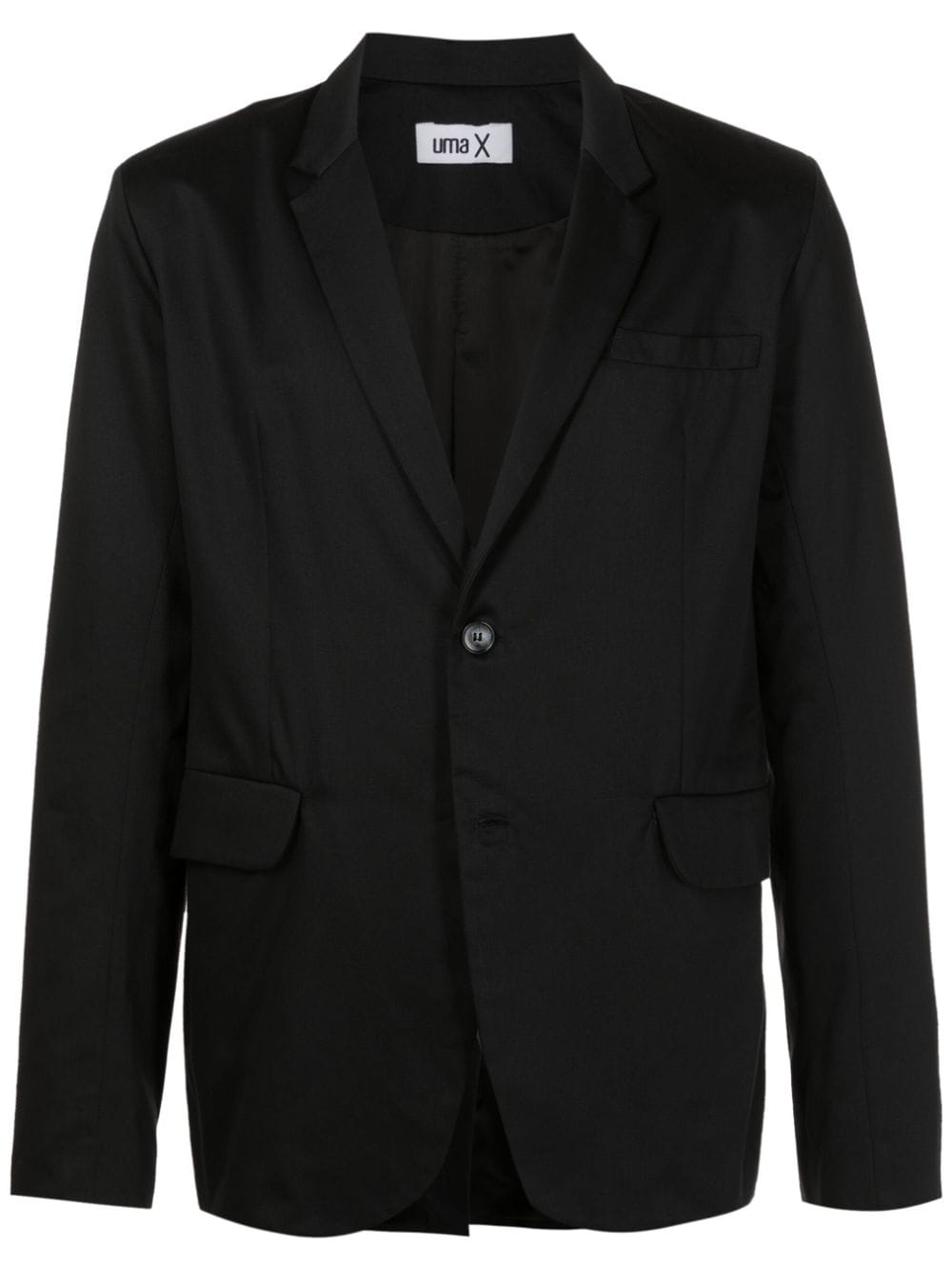 Uma | Raquel Davidowicz single-breasted cotton blazer - Black von Uma | Raquel Davidowicz