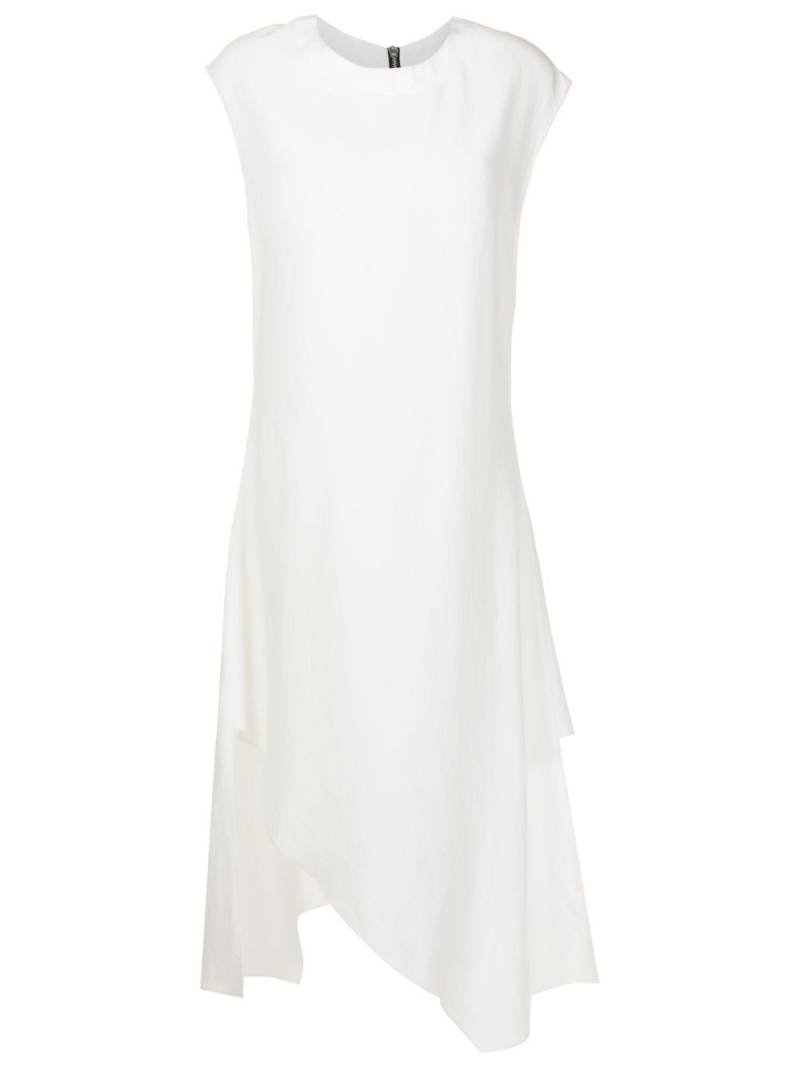 Uma | Raquel Davidowicz sleeveless asymmetric midi dress - White von Uma | Raquel Davidowicz