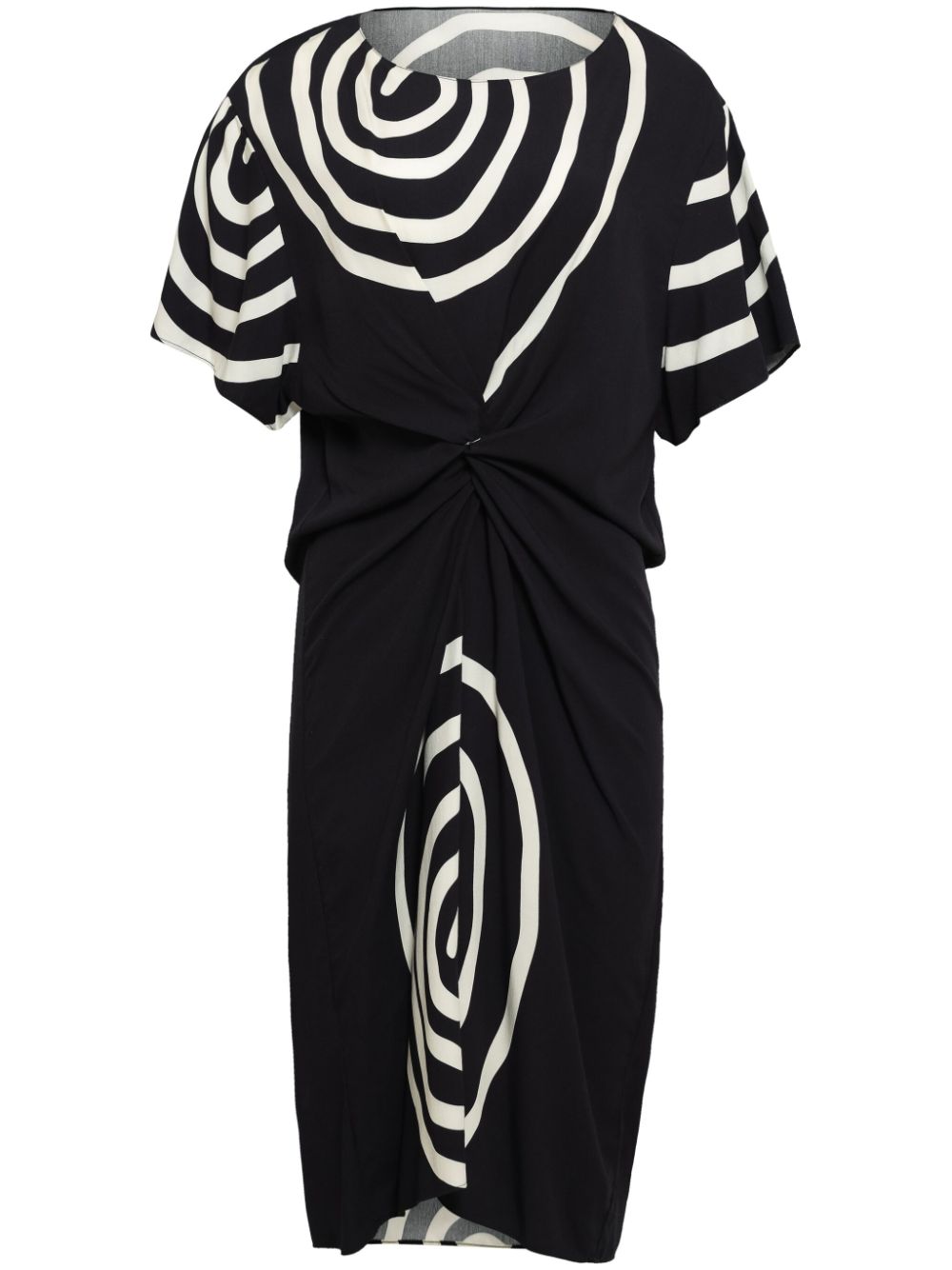 Uma | Raquel Davidowicz spiral-print midi dress - Black von Uma | Raquel Davidowicz