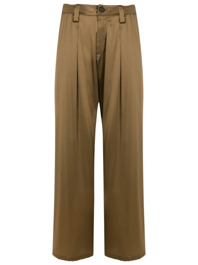 Uma | Raquel Davidowicz straight-leg silk trousers - Brown von Uma | Raquel Davidowicz