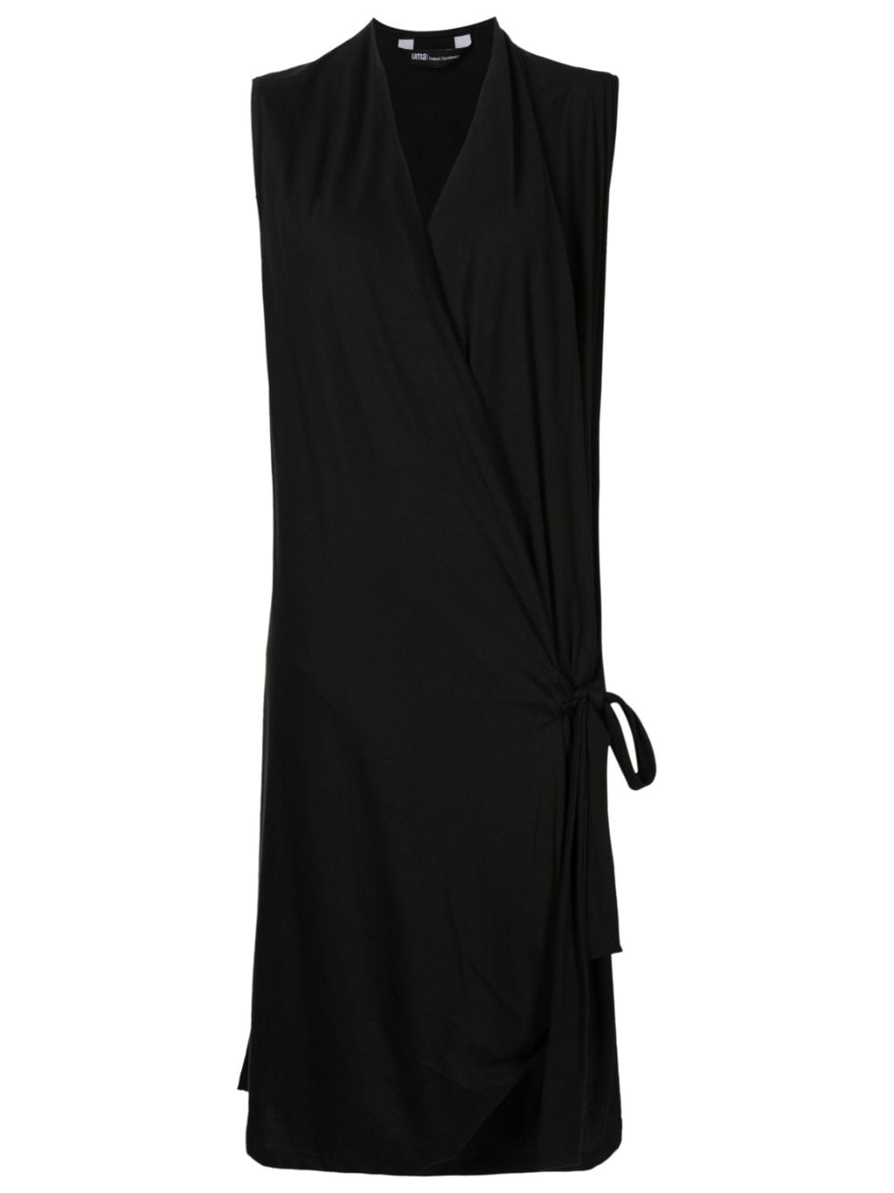 Uma | Raquel Davidowicz wrap-design cotton midi dress - Black von Uma | Raquel Davidowicz