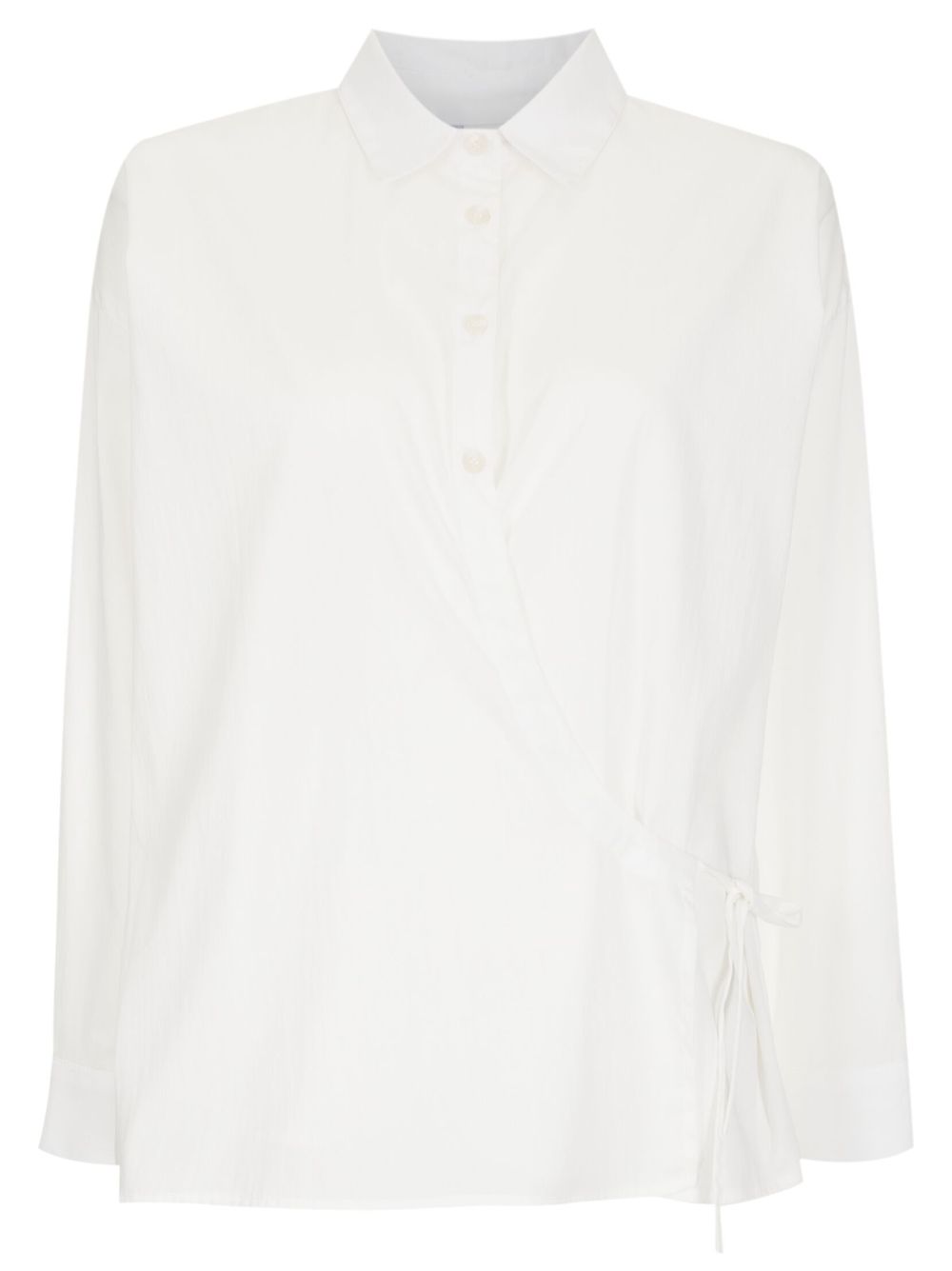 Uma | Raquel Davidowicz wrap-design long-sleeve shirt - White von Uma | Raquel Davidowicz