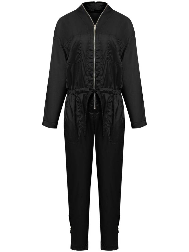 Uma | Raquel Davidowicz zip-up satin jumpsuit - Black von Uma | Raquel Davidowicz