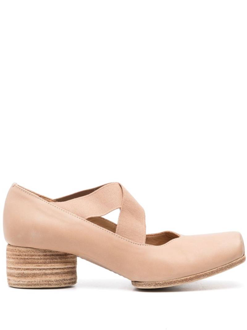 Uma Wang 50mm leather pumps - Neutrals von Uma Wang