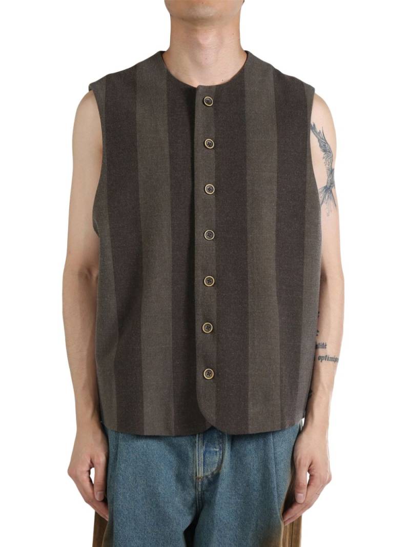 Uma Wang Cuneo jog waistcoat - Grey von Uma Wang