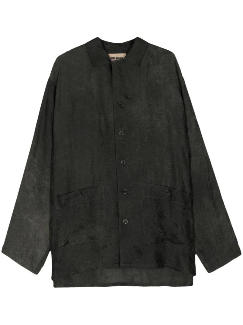 Uma Wang Theo jacquard shirt - Green von Uma Wang