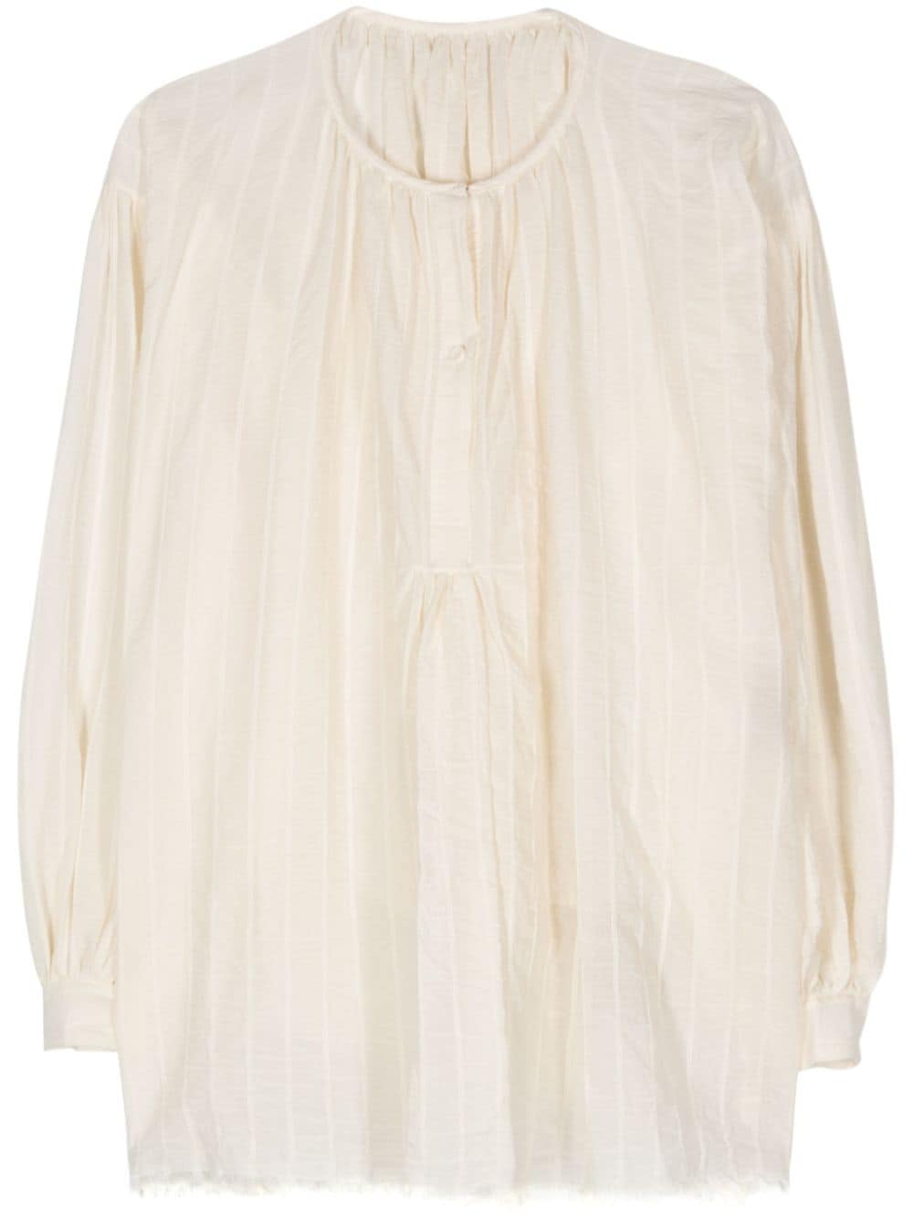 Uma Wang Tillie cotton blouse - Neutrals von Uma Wang