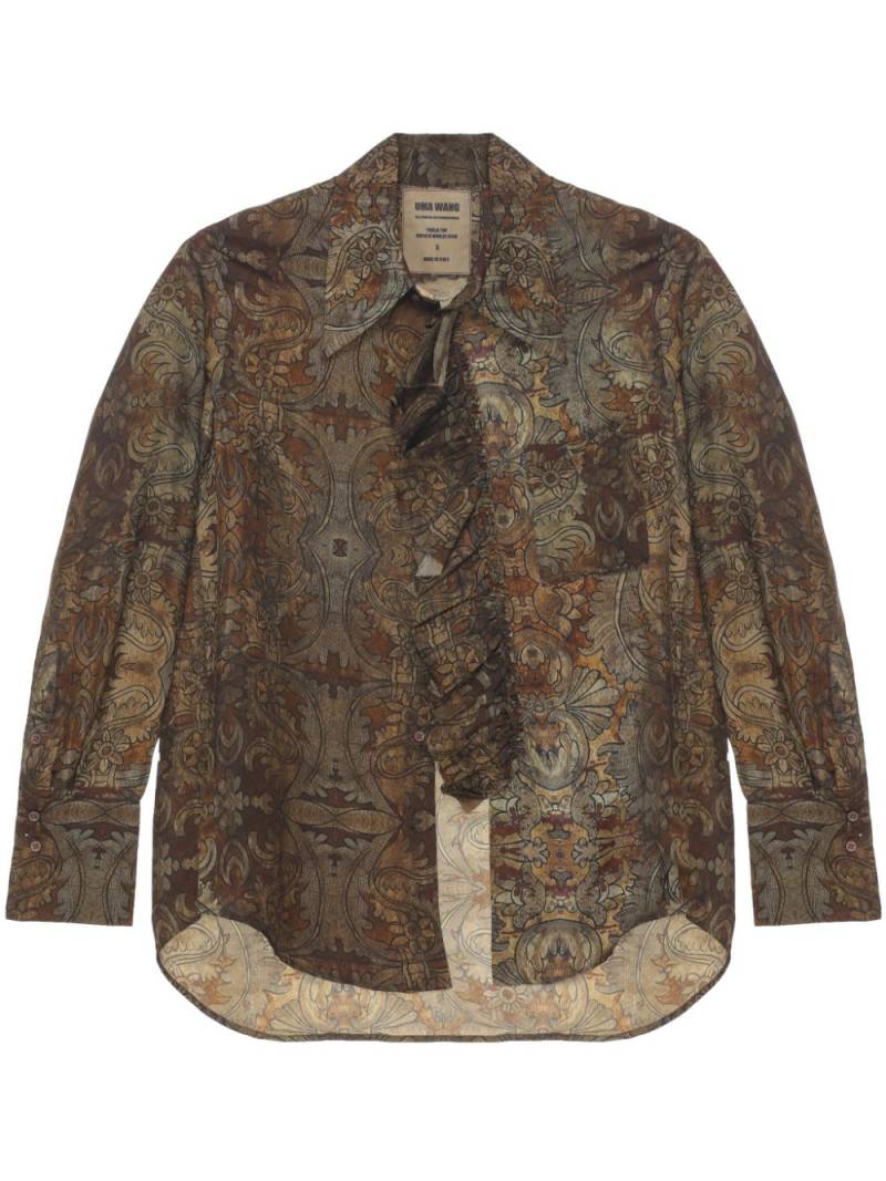 Uma Wang Trella shirt - Brown von Uma Wang