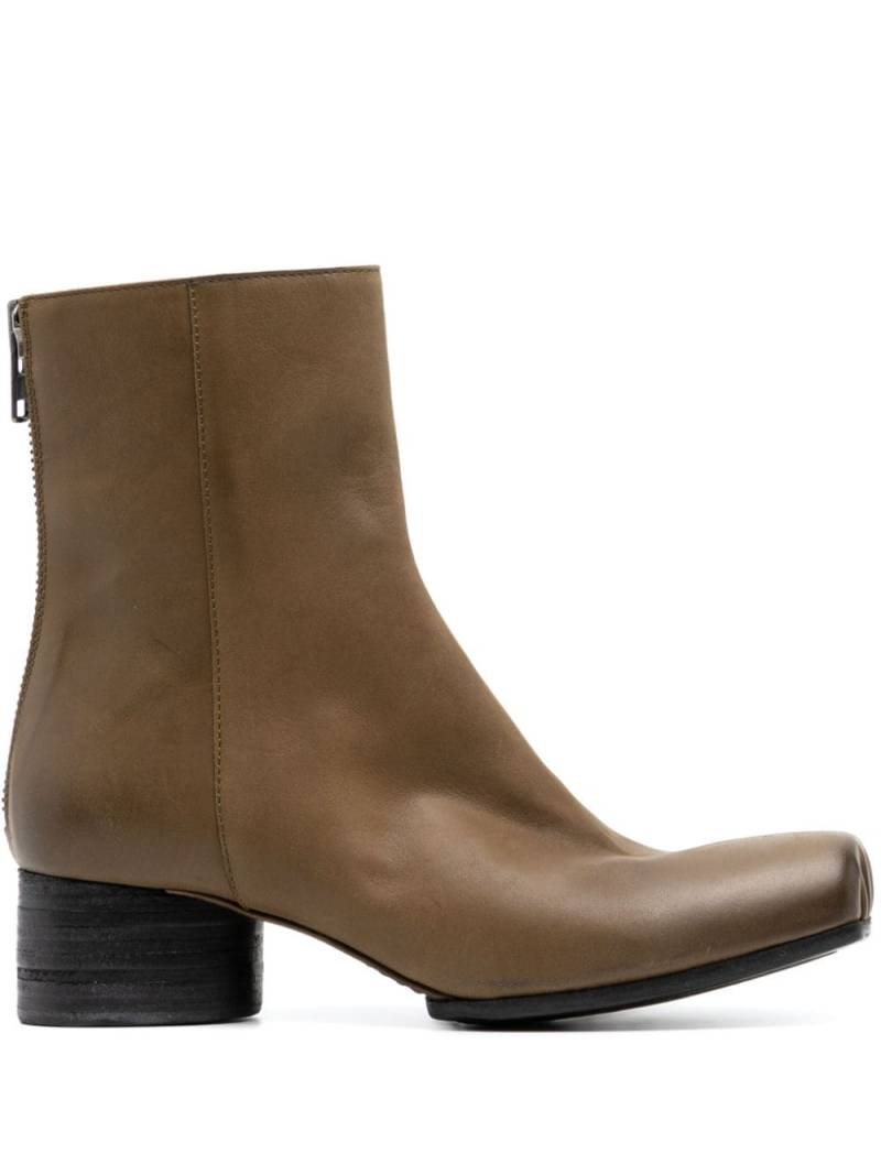 Uma Wang 45mm square-toe ankle boots - Brown von Uma Wang