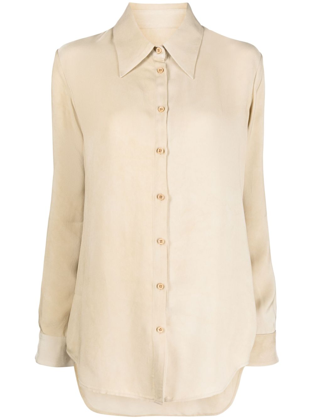 Uma Wang buttoned long-sleeve shirt - Neutrals von Uma Wang