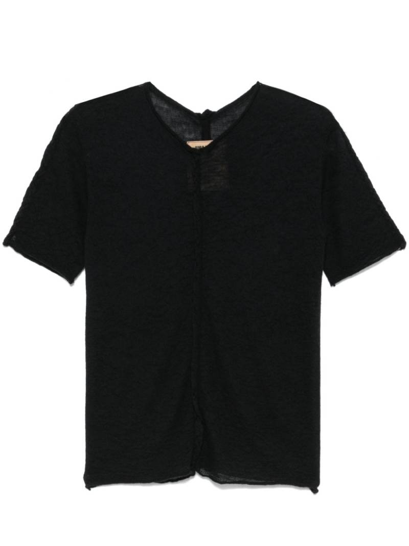 Uma Wang cashmere T-shirt - Black von Uma Wang