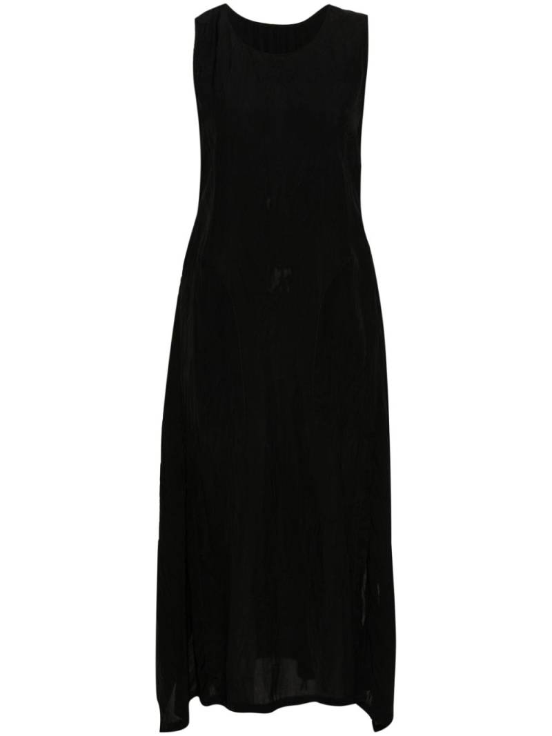 Uma Wang crinkled midi dress - Black von Uma Wang