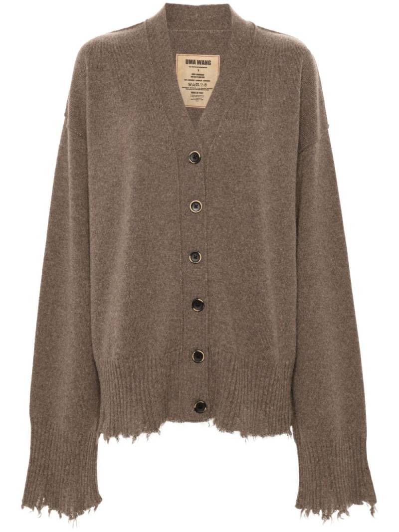 Uma Wang distressed cardigan - Brown von Uma Wang