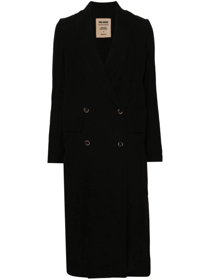 Uma Wang double-breasted coat - Black von Uma Wang