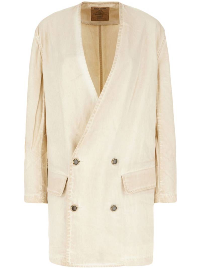 Uma Wang double-breasted jacket - Neutrals von Uma Wang