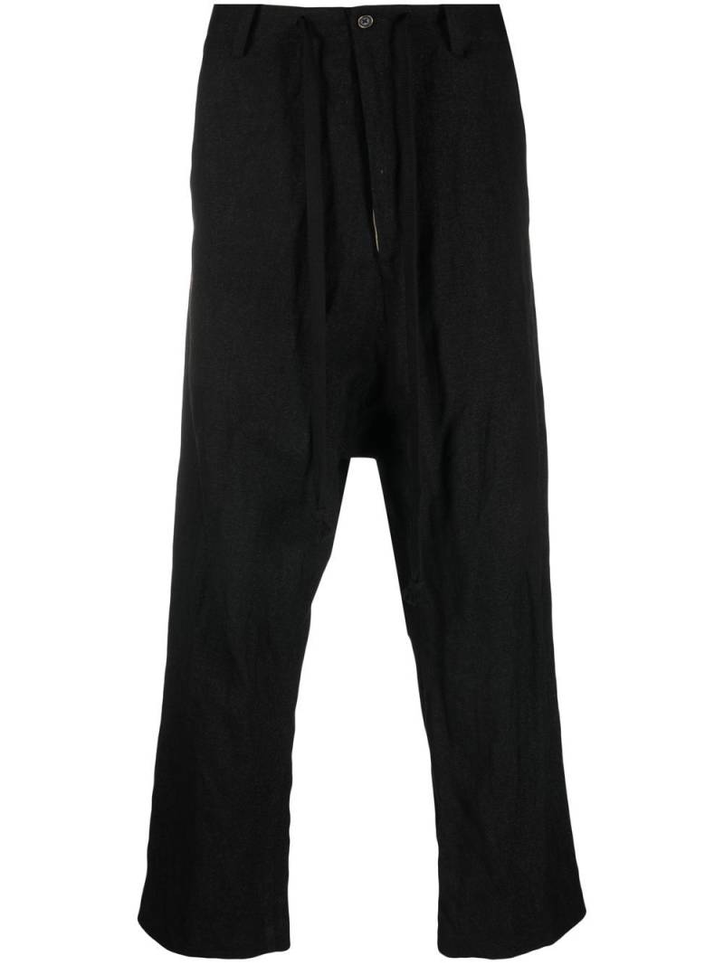 Uma Wang drop crotch trousers - Black von Uma Wang