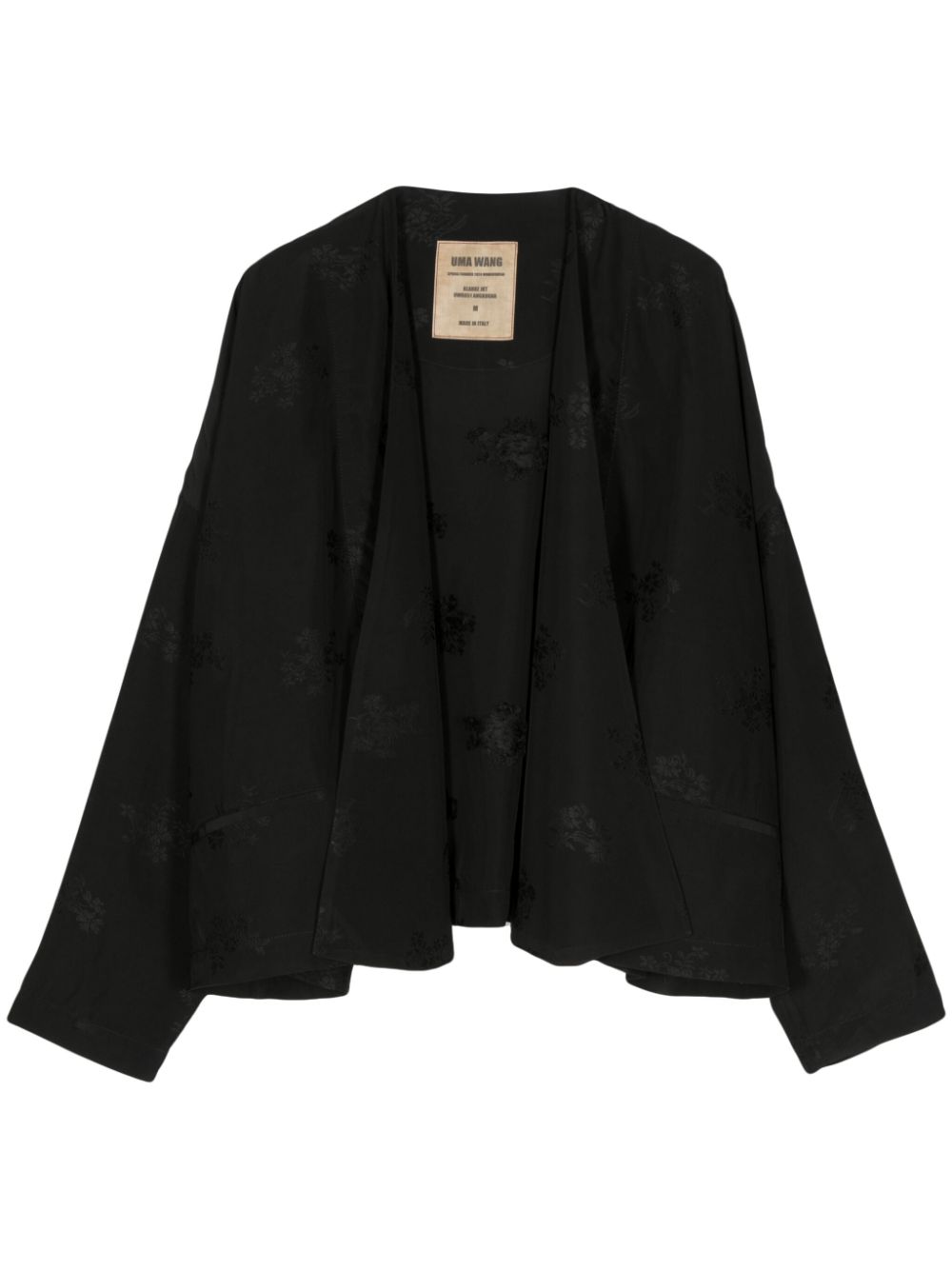 Uma Wang floral jacquard jacket - Black von Uma Wang