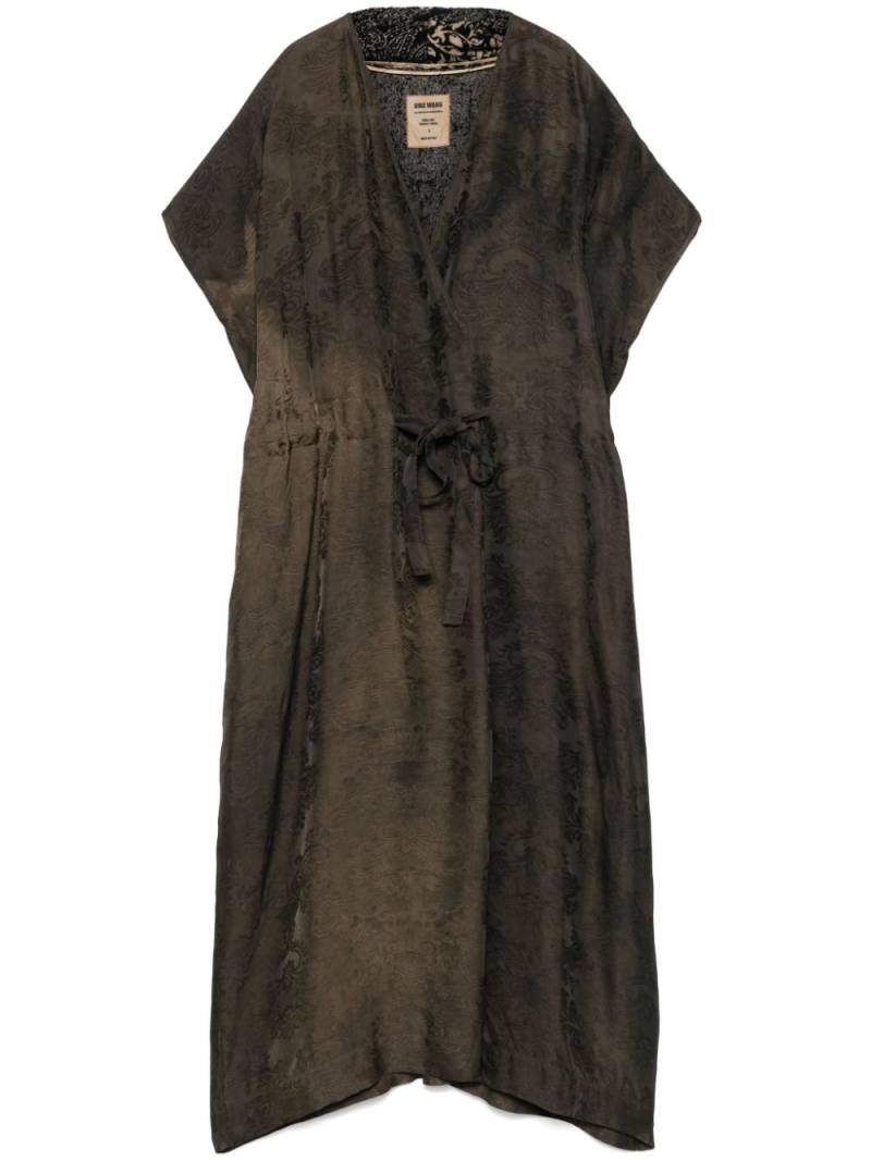 Uma Wang jacquard maxi dress - Brown von Uma Wang