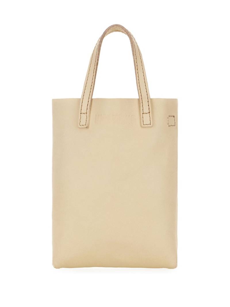 Uma Wang leather tote bag - Neutrals von Uma Wang