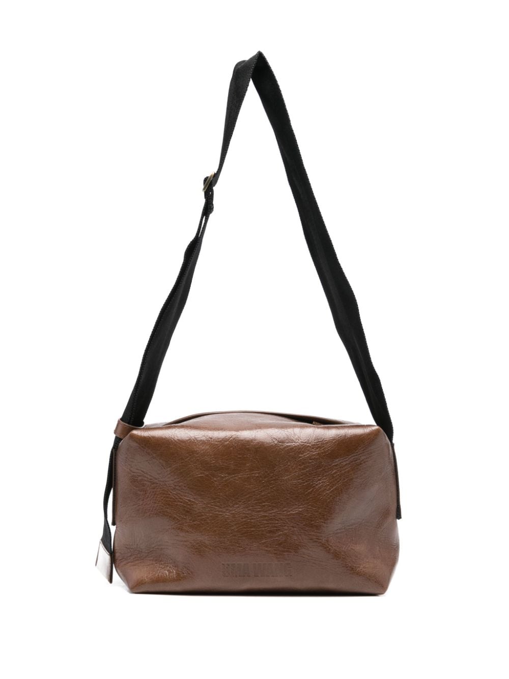 Uma Wang logo-debossed shoulder bag - Brown von Uma Wang