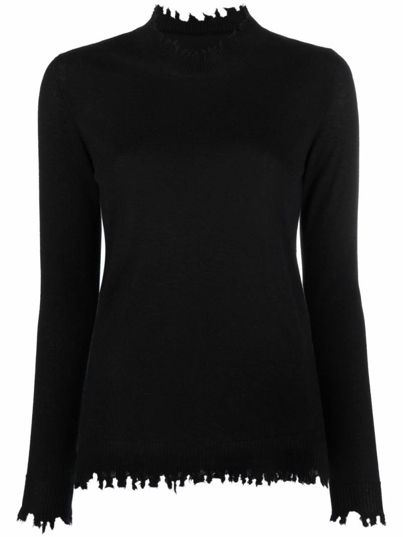 Uma Wang long-sleeve knitted top - Black von Uma Wang