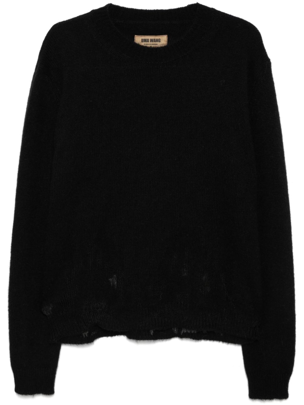 Uma Wang long-sleeves jumper - Black von Uma Wang