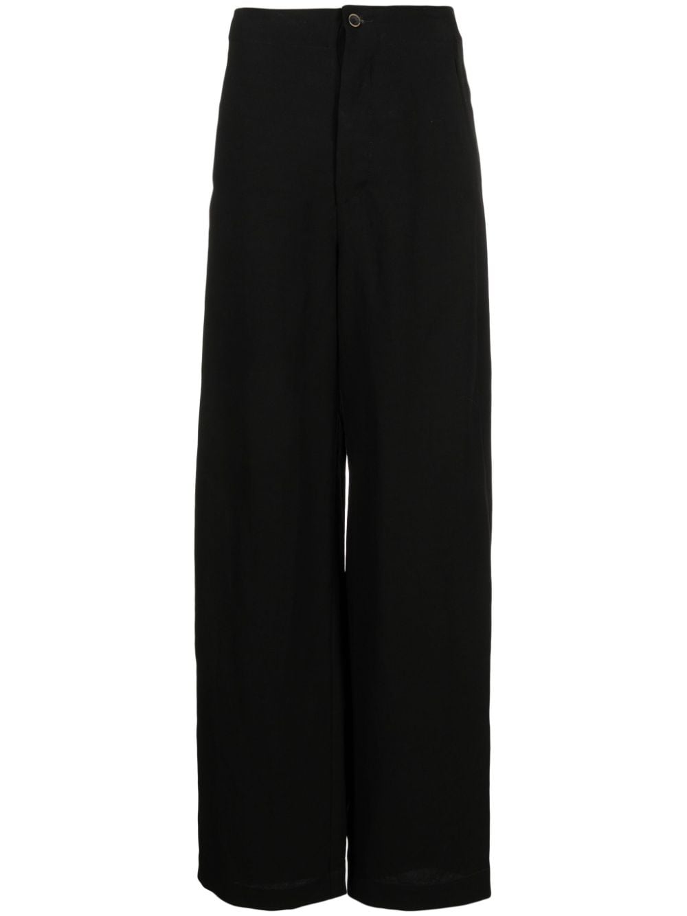 Uma Wang patterned-jacquard wide-leg trousers - Black von Uma Wang