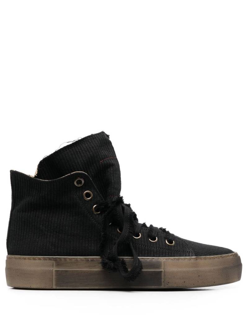 Uma Wang platform-sole high-top sneakers - Black von Uma Wang