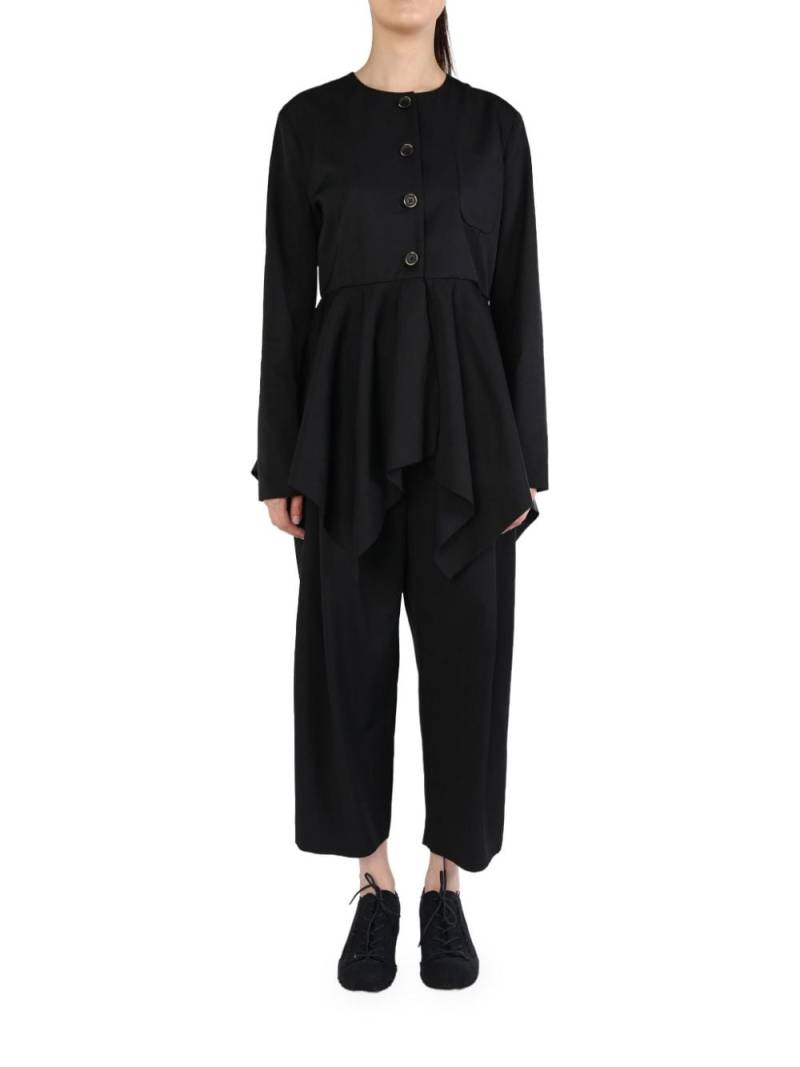 Uma Wang pleat-detailing jacket - Black von Uma Wang