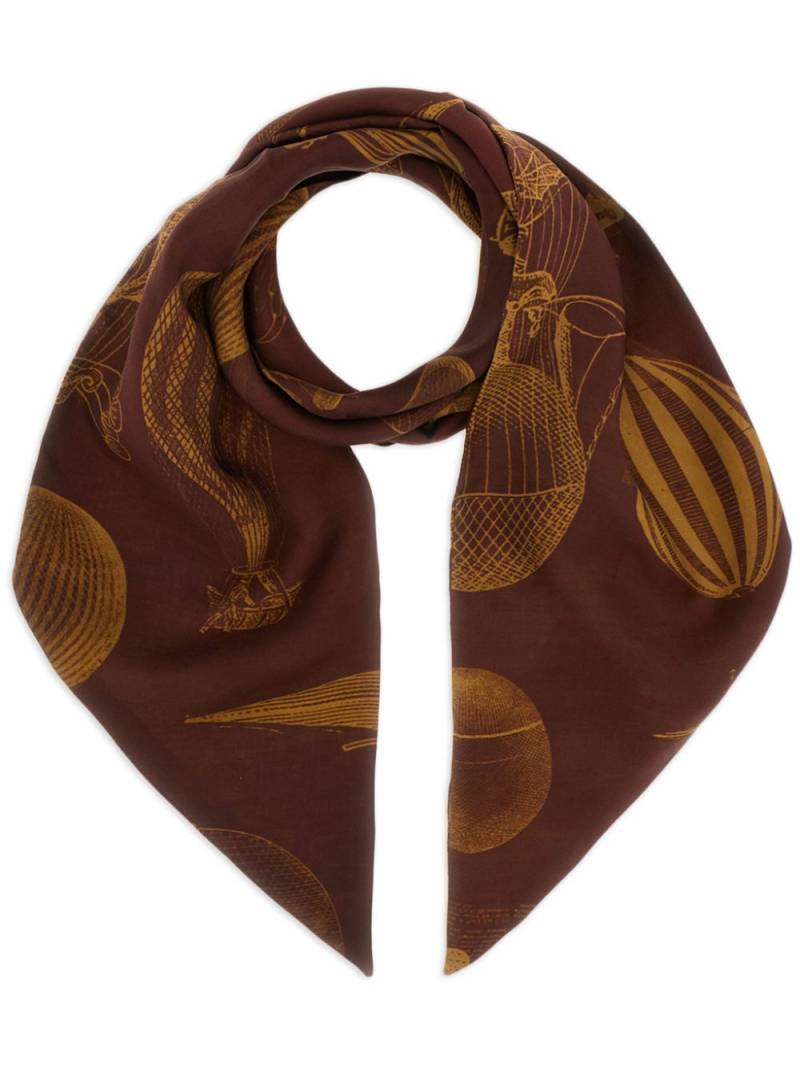 Uma Wang printed scarf - Red von Uma Wang