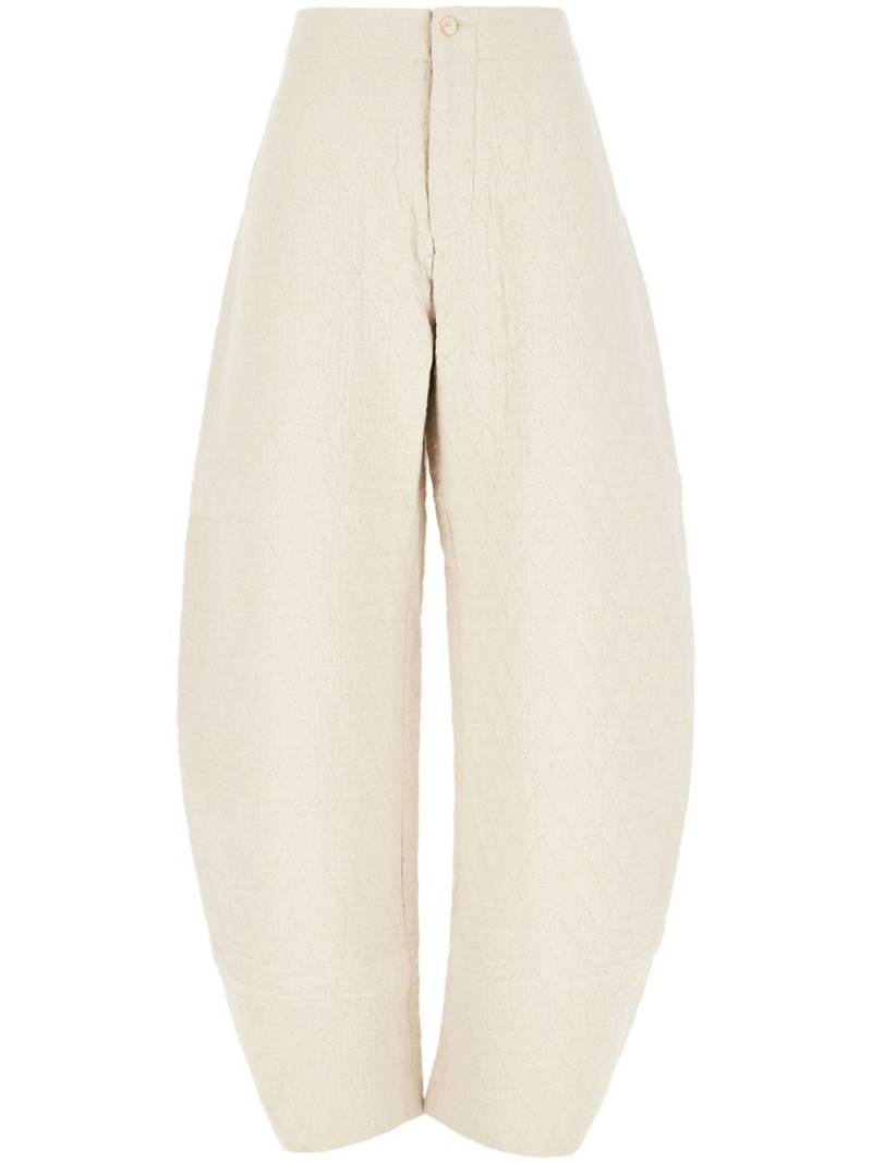 Uma Wang quilted trousers - Neutrals von Uma Wang