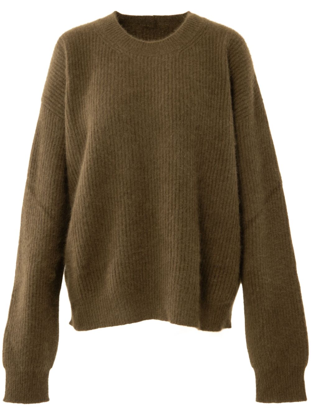 Uma Wang ribbed-knit cotton jumper - Brown von Uma Wang