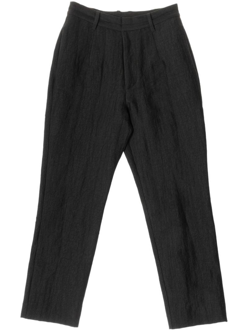 Uma Wang slim-fit linen trousers - Black von Uma Wang