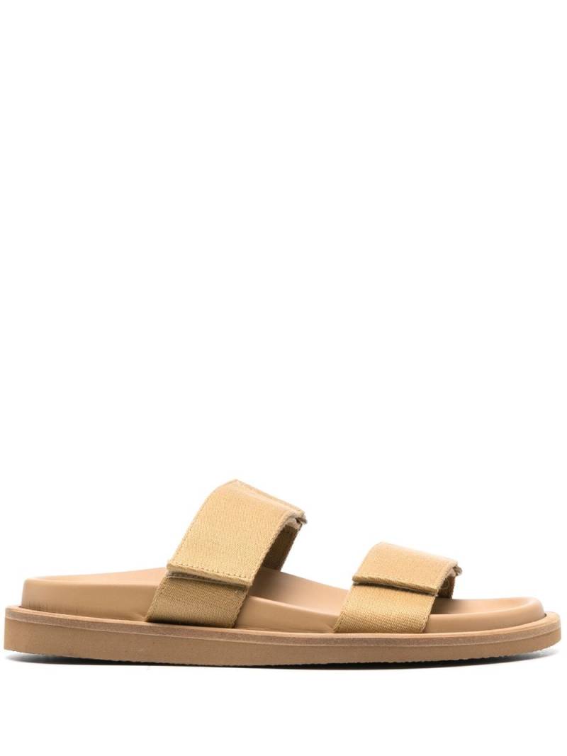 Uma Wang slip-on touch-strap sandals - Brown von Uma Wang