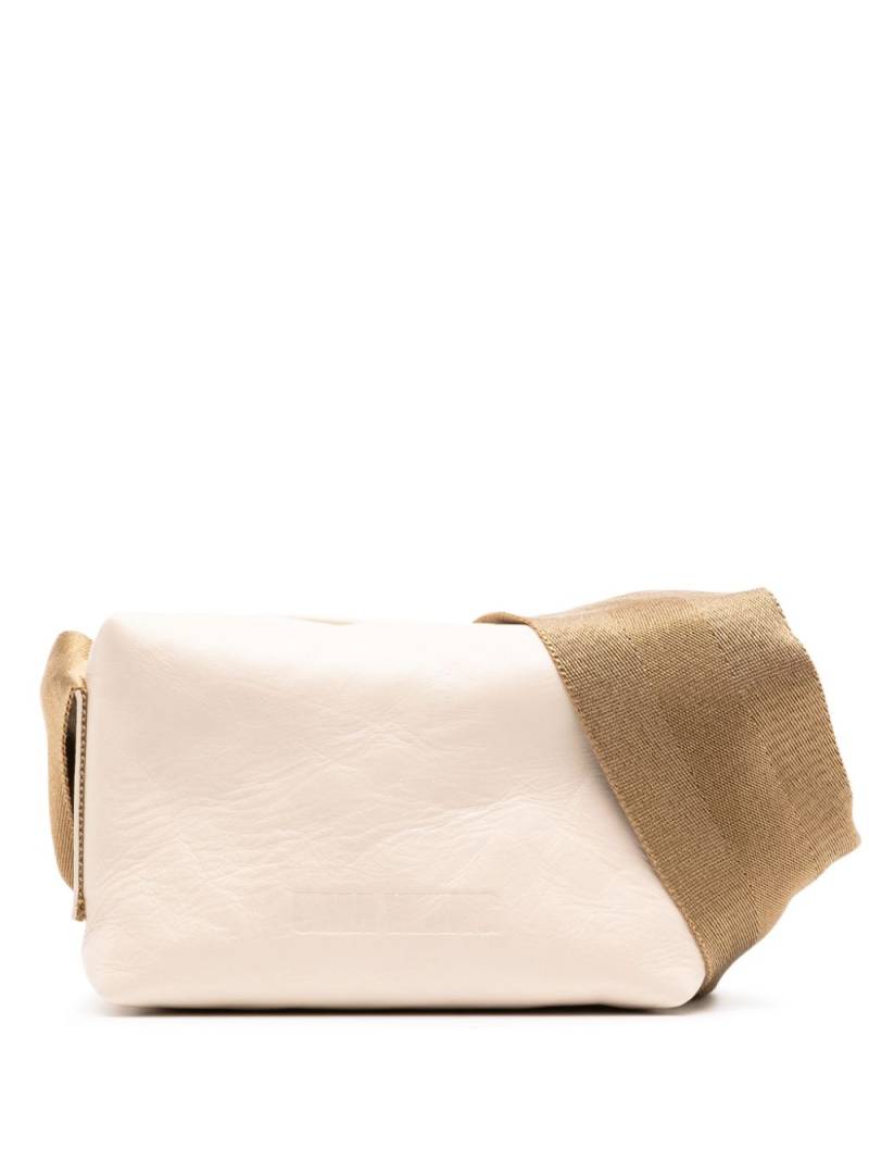 Uma Wang small leather shoulder - White von Uma Wang