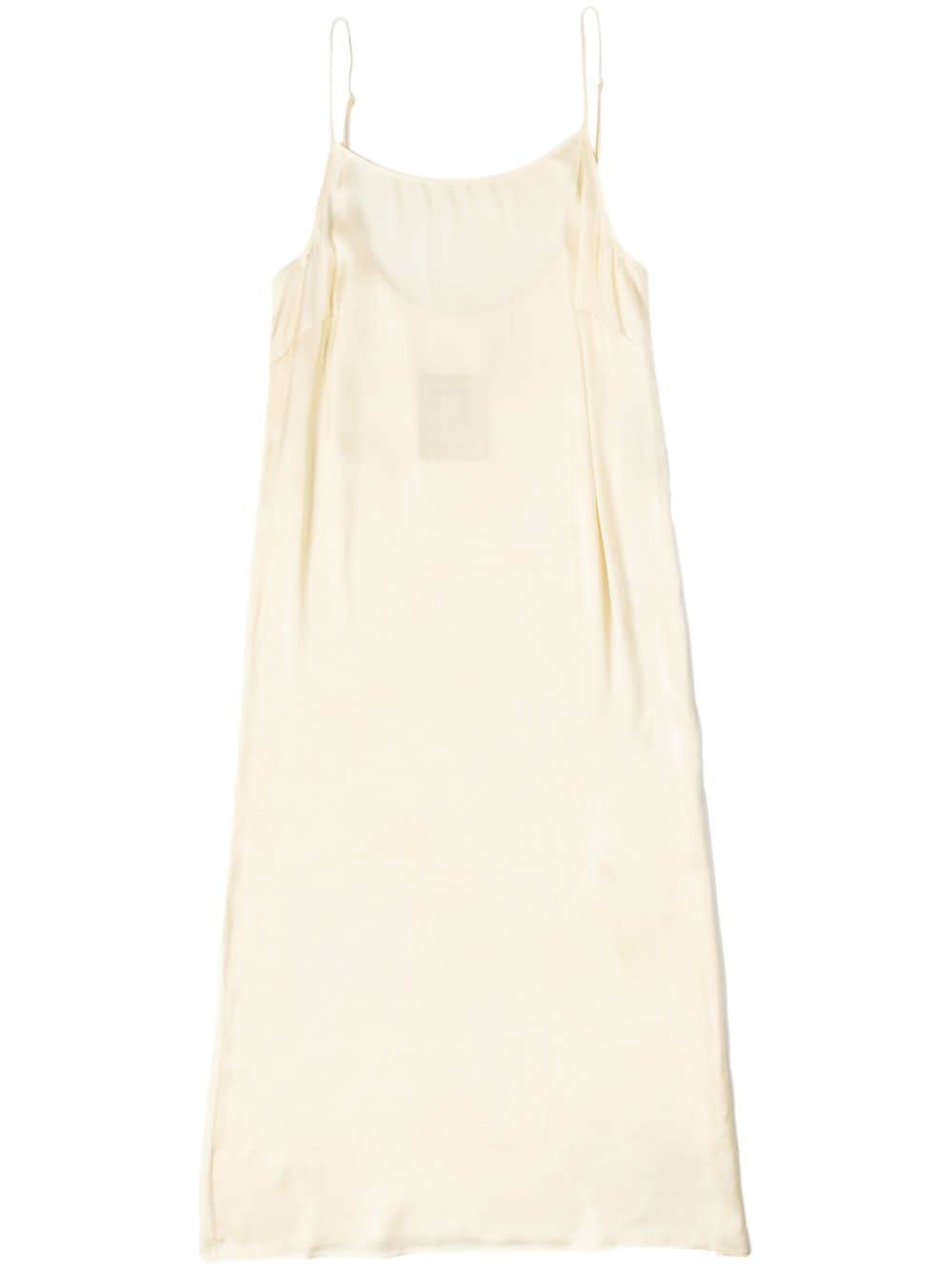 Uma Wang spaghetti straps silk blend dress - Neutrals von Uma Wang