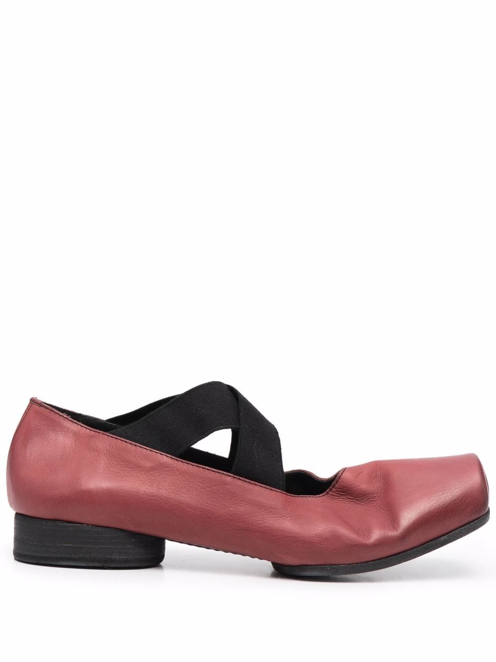 Uma Wang square-toe ballerina shoes - Red von Uma Wang