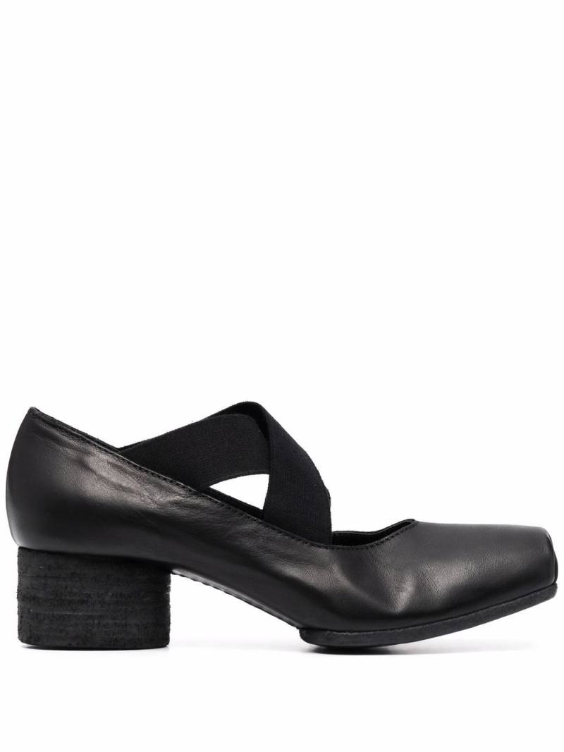 Uma Wang square toe elasticated pumps - Black von Uma Wang