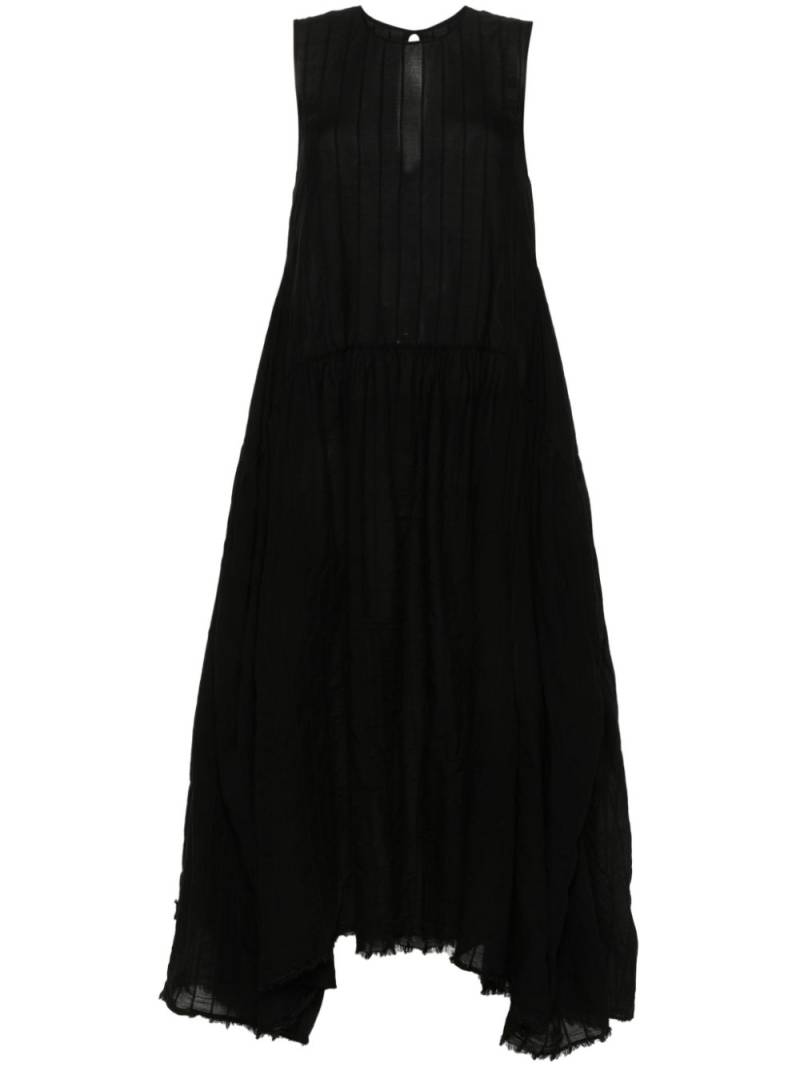 Uma Wang striped cotton maxi dress - Black von Uma Wang