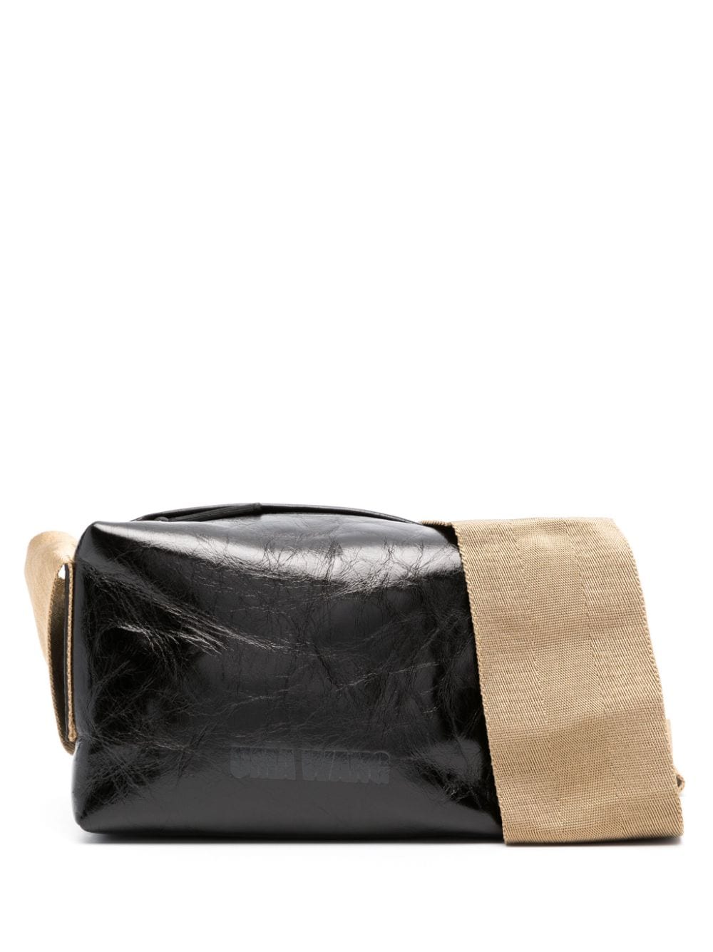 Uma Wang structured cross-body leather bag - Black von Uma Wang