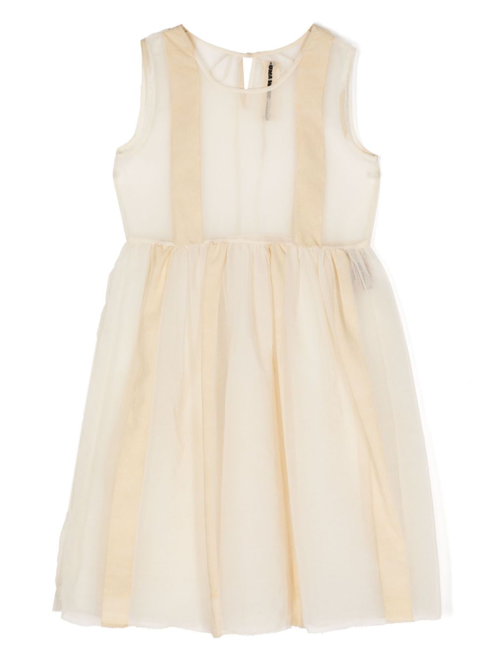 Uma Wang tulle-layered midi dress - Neutrals von Uma Wang