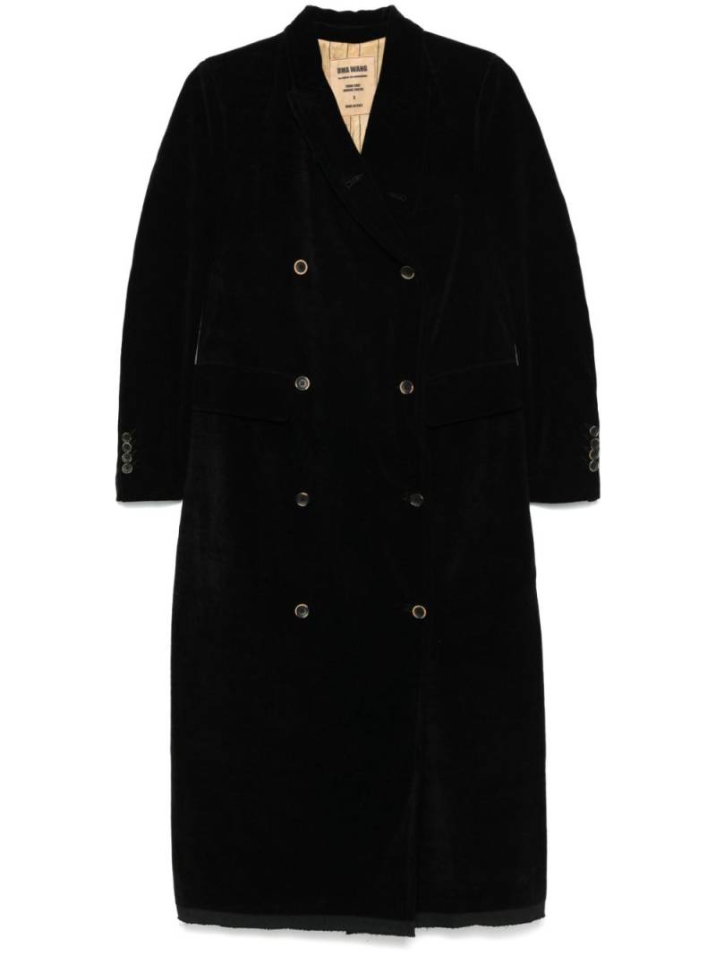 Uma Wang velour coat - Black von Uma Wang