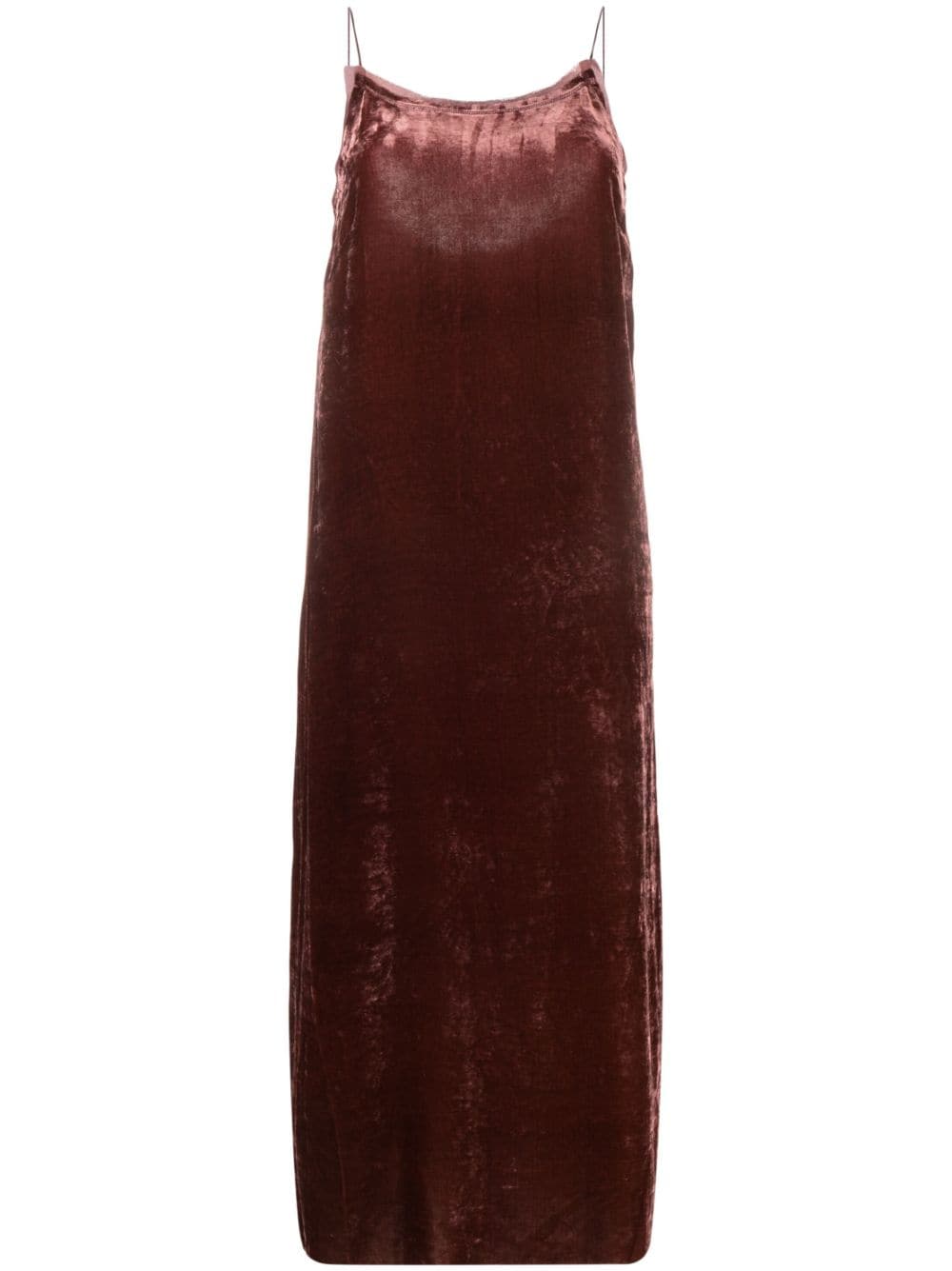 Uma Wang velvet scoop-back dress - Red von Uma Wang