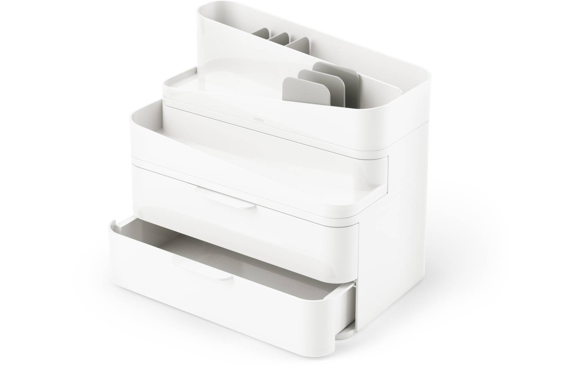 Umbra Make-Up Organizer »Glam Grau/Weiss, Recycled Kunststoff« von Umbra