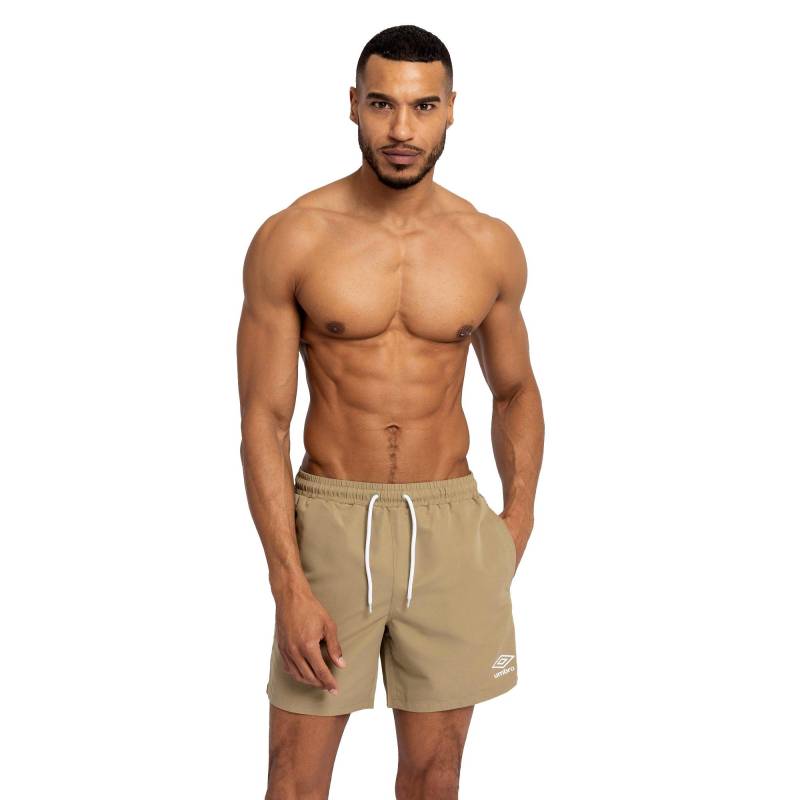 Umbro - Badeshorts verklebt, für Herren, Khaki, Größe S von Umbro