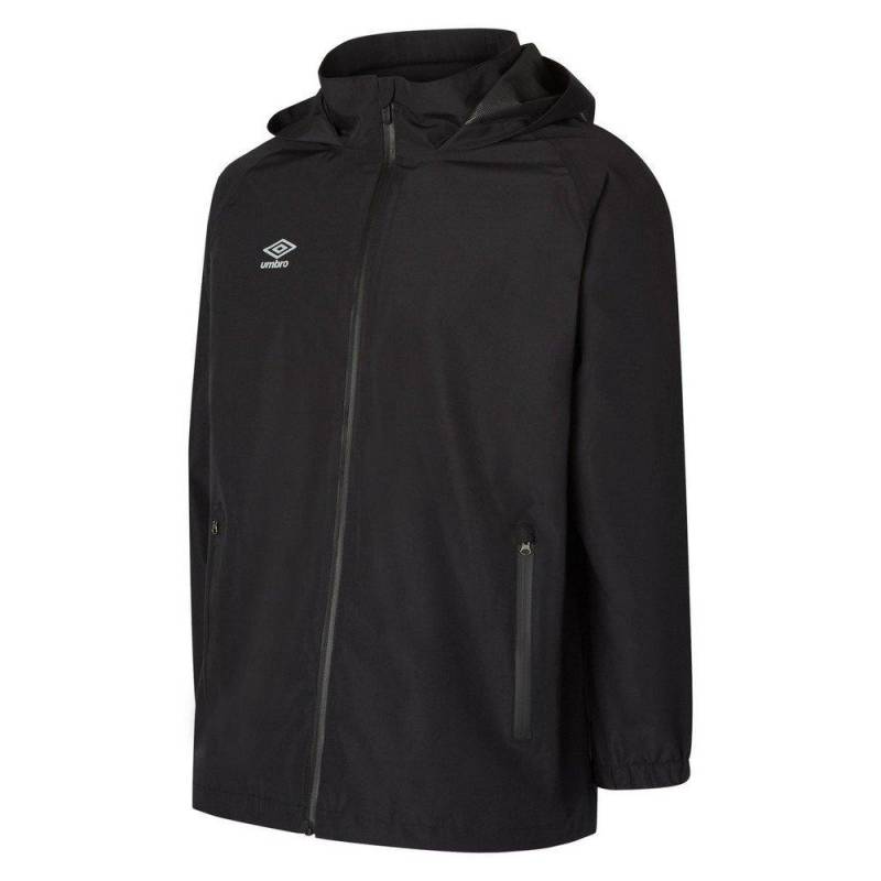 Club Essential Jacke, Wasserfest Herren Schwarz XXL von Umbro