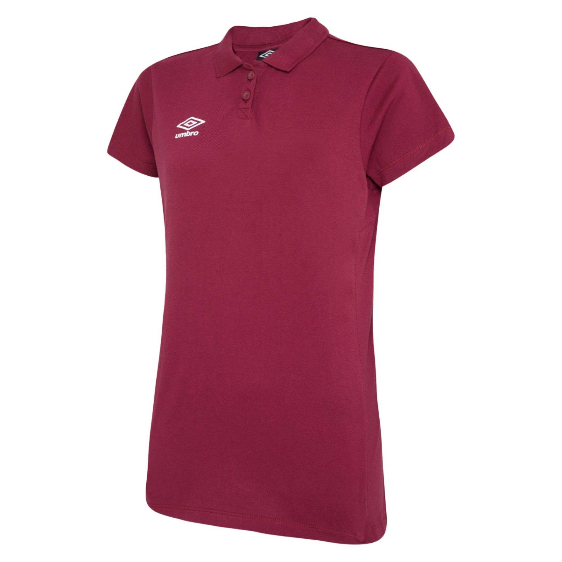 Umbro - Club Essential Poloshirt, für Damen, Dunkelrosa, Größe 34 von Umbro